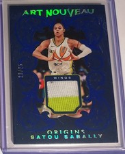 Satou Sabally 2024 Panini Origins WNBA Art Nouveau Blue #AN-STS Jersey Patch /25