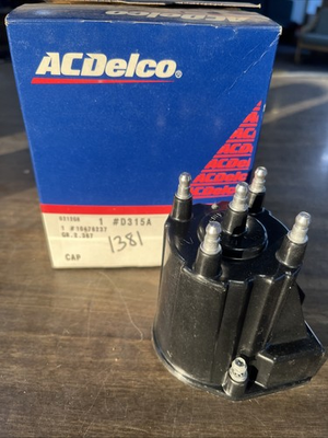 #ad Genuine OEM AC Delco D315A Replacement Distributor Cap #10476237 $6.99