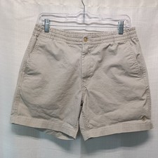 Polo Ralph Lauren Classic Fit Mens M Beige Flat Front Stretch Chino Shorts
