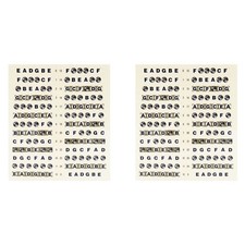 2X Guitar Fretboard Note Decals Fingerboard Frets Map Sticker Fit 6 Strings9915