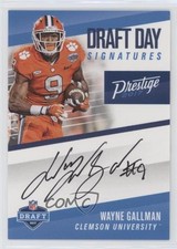 2017 Panini Prestige Draft Day Signatures Wayne Gallman #DDS-WG Auto 2u3