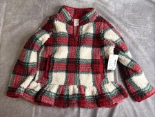 Girls Gymboree Sherpa Printed Pullover 6