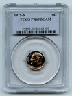 1975-S Roosevelt Dime Proof — photo from another recent sale