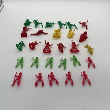 Vintage Tim Mee Toys, MPC , Unbranded, Cowboy  Indian Plastic Figures Lot 28