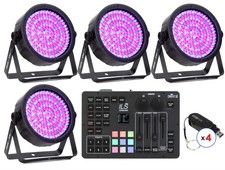 Chauvet DJ SlimPAR 64 RGBA ILS PAR Fixture 4 Pack with Wireless Controller