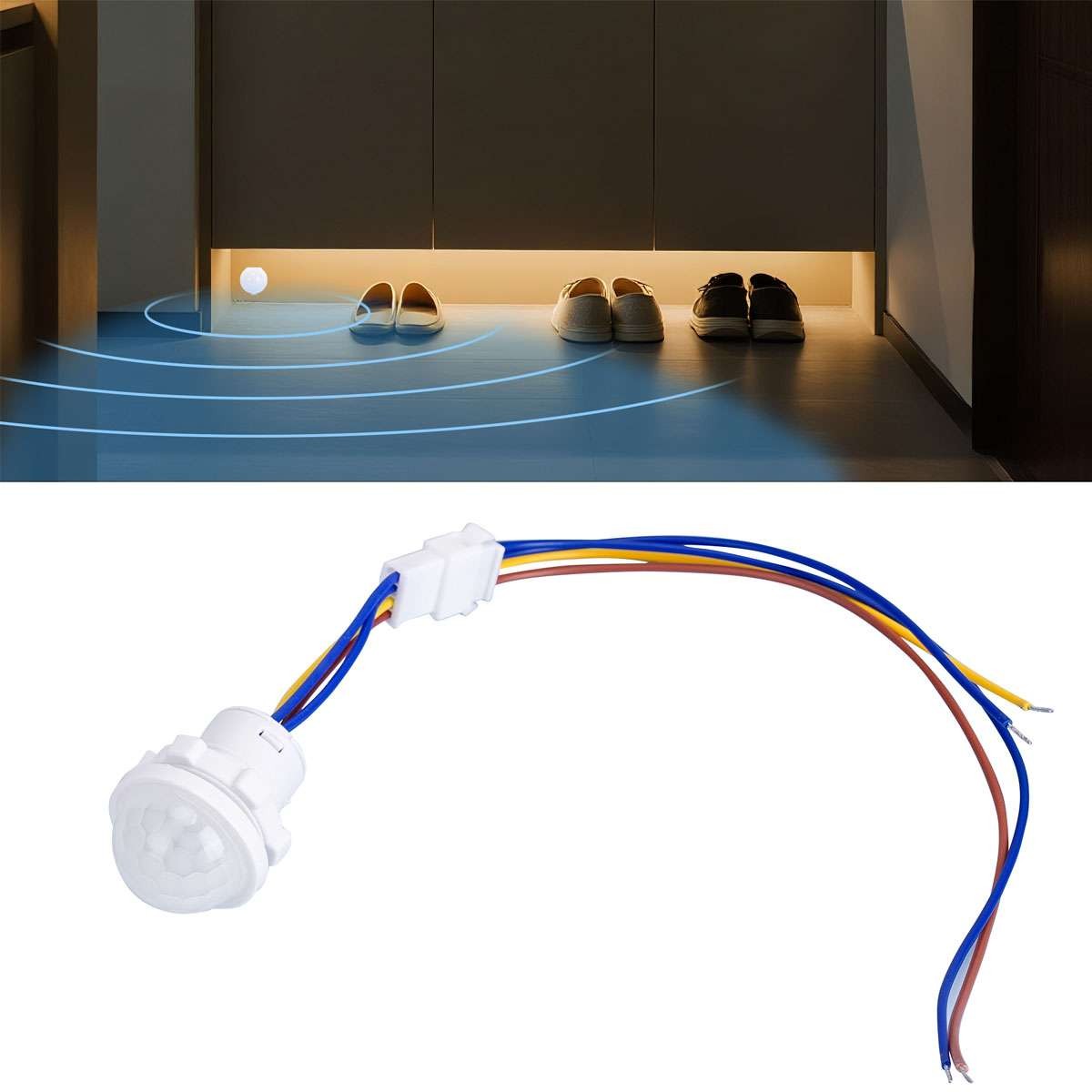 1-5 PIR Infrared Motion Sensor Detector 110V Smart Switch Light Lamp Switch Auto