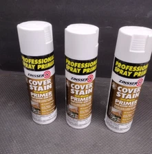 3 PK Rust-Oleum Zinsser 03609 Cover Stain Oil Base 16 OZ White NEW FREE SHIPPING