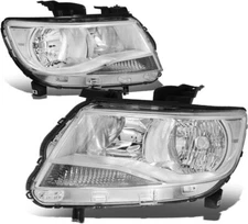 FOR 15-20 CHEVY COLORADO OE STYLE CHROME HOUSING CLEAR CORNER HEADLIGHT LAMPS