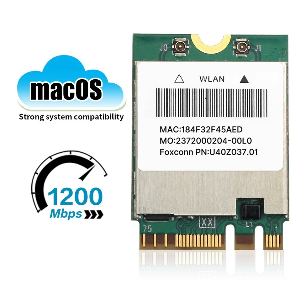 Hackintosh MacOS BCM94352Z WLAN Karte 802.11ac 2.4G/5Ghz NGFF M.2 Bluetooth 4.0