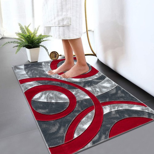 Extra Large Bath Mat Bathroom Rug Water Absorbent Washable Toilet Pedestal Mats - Picture 10 of 17