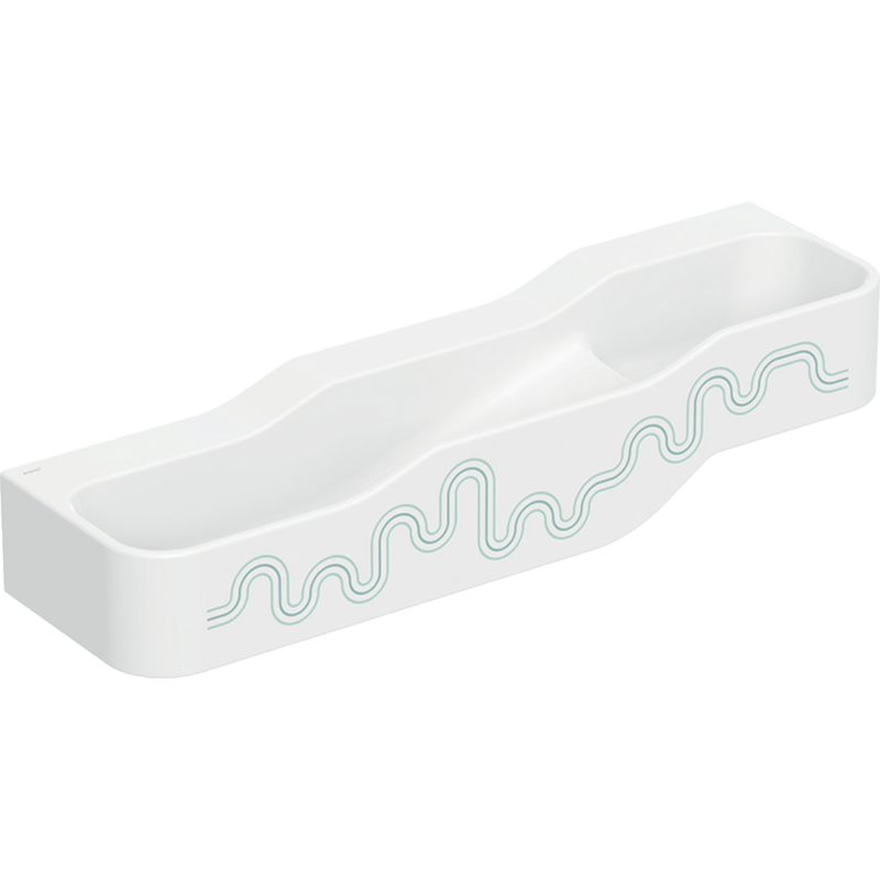 Bambini lavabo basso a sinistra 140cm SFR verde