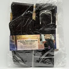 Smiffys Authentic Western Wandering Gunman Belt & Holster Brown 33097 ~New~