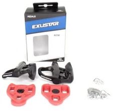 Exustar PR16 Road Bike Pedals Black with Cleats