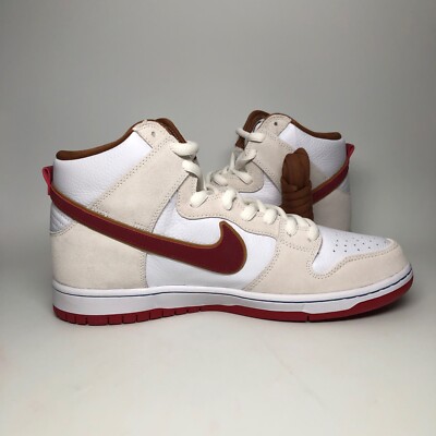 2019 Nike Dunk High SB Pro Sail Team Crimson Phillies Blunt