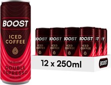 Boost Iced Coffee Double Espresso Flvour Pack of 12 x 250ml