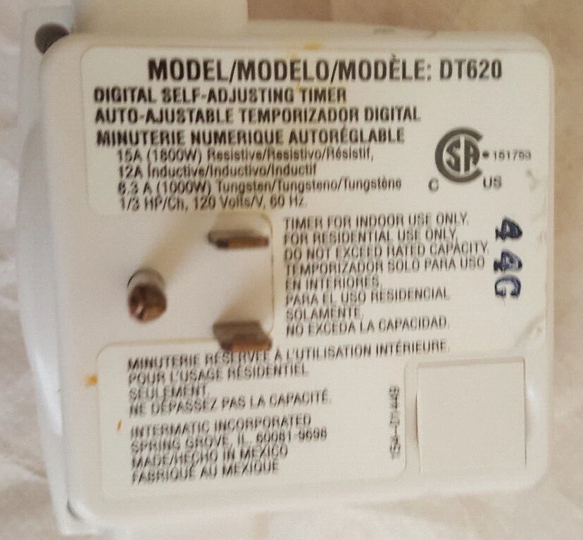 Intermatic Light Timer Dt620 Manual Shelly Lighting