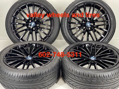 BMW 19インチ アルミホイールセット 19 INCH OEM GENUINE BMW GLOSS BLACK 5X112 WHEELS RIMS SET 4 PWDR