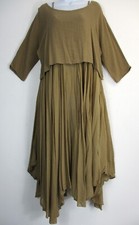 LagenLook 100% Cotton Half Lined Summer Dress & Top 17 Colours Plus size 16-20