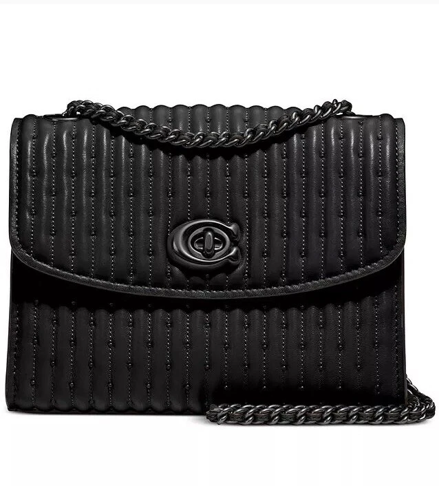 Parker quilted leather shoulder bag cheap