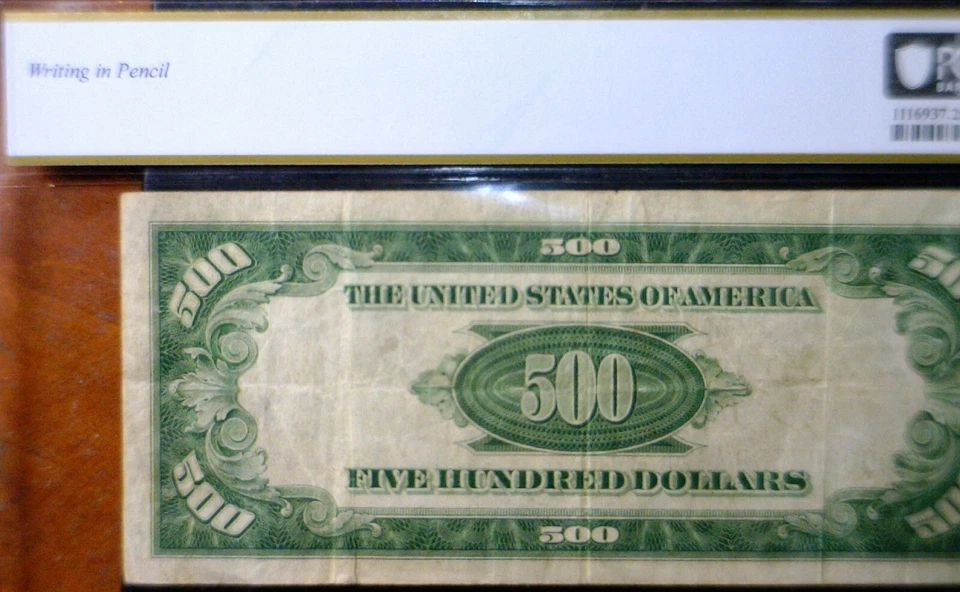 1934 $500 PCGS VF 25 MULE Federal Reserve Very Fine Bank Note Currency Money NR - Image 3 of 4