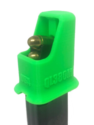 380 ACP Magazine Speed Loader | Single Stack Quickie Loader For Pistols | Hunter Green 3D Printed