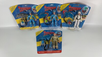 Thunderbirds Rescue Adventure Team Komplettsatz 4 Figuren 2002 Sealed