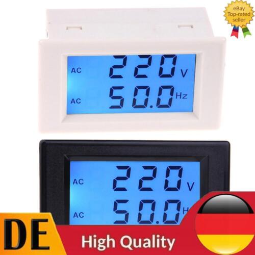 LCD Digital Dual Display AC80-300V Voltmeter 45.0-65.0Hz Frequency Meter - Picture 1 of 13