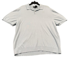 NEW The Men's Store at Bloomingdale's Two Button Sweater Polo Blue Sz X-Large XL