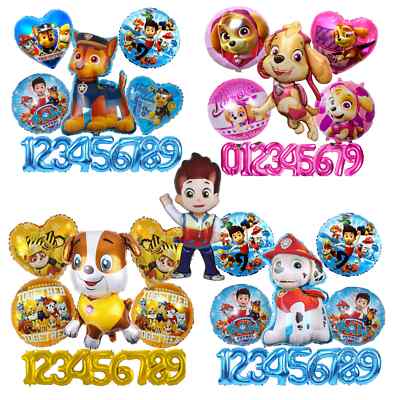 Paw Patrol Folienballon Skye Chase Marschall Rubble Jungen Kinder Geburtstag