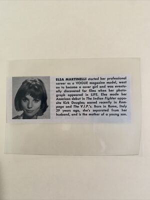 Elsa Martinelli LIFE & Robert Shaw Hill In Korea 1965 Hollywood Star Panel