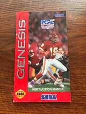 NFL Football 94 1994 Sega Genesis Game Instruction Manual Only