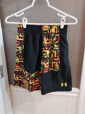 Boy's Under Armour Swim Shorts Multicolor Sz YLG GUC FAST SHIP
