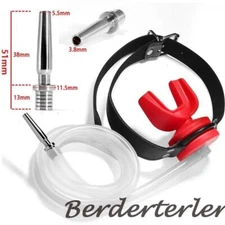 Piss Tube Flow Into Silicone Mouth Gag Plug Urethra Device Binding Slave Games