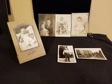 Variety Vintage pictures (Two dated 1933 & 1937) Three Baby one a couple 
