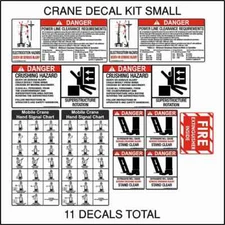 Crane Safety Decal Kit Small