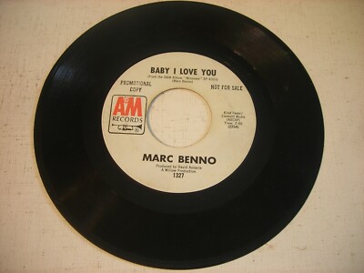 PROMO Marc Benno Baby I Love You / Speak Your Mind Jive 1972 45rpm