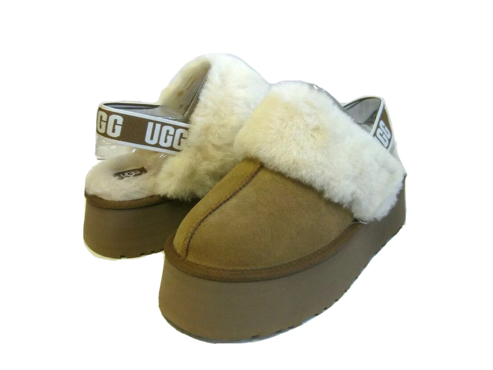 UGG FUNKETTE SANDALO DONNA CASTAGNO US 8 UK 6 EU 39