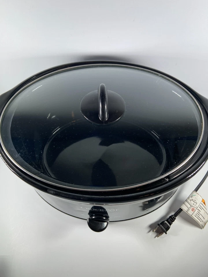Olla de cocción lenta Crock-Pot de 7 cuartos, ¡ligeramente usada! ¡Funciona muy bien! SCV700B2WM1 negro Foto 4 de 4