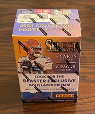 2023 Panini Select Draft Picks Trading Cards Blaster Box - Gold Lazer Prizms 🔥