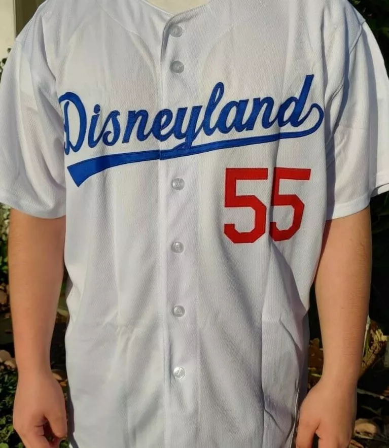 Disneyland (Los Angeles Dodgers style) White & Blue (XL) Limited Baseball  jersey