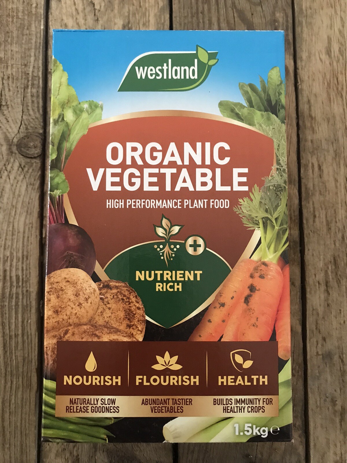 Organic Vegetable , High Performance Plant Food. Westlands 1.5 Kg