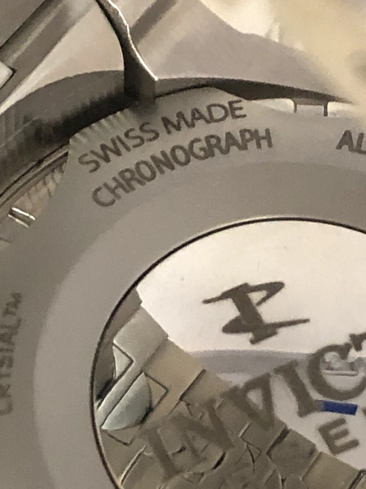 Neuf Invicta Reserve Venom Homme 6717 Chronographe Cadran Bleu Acier Montre en - Photo 4/4