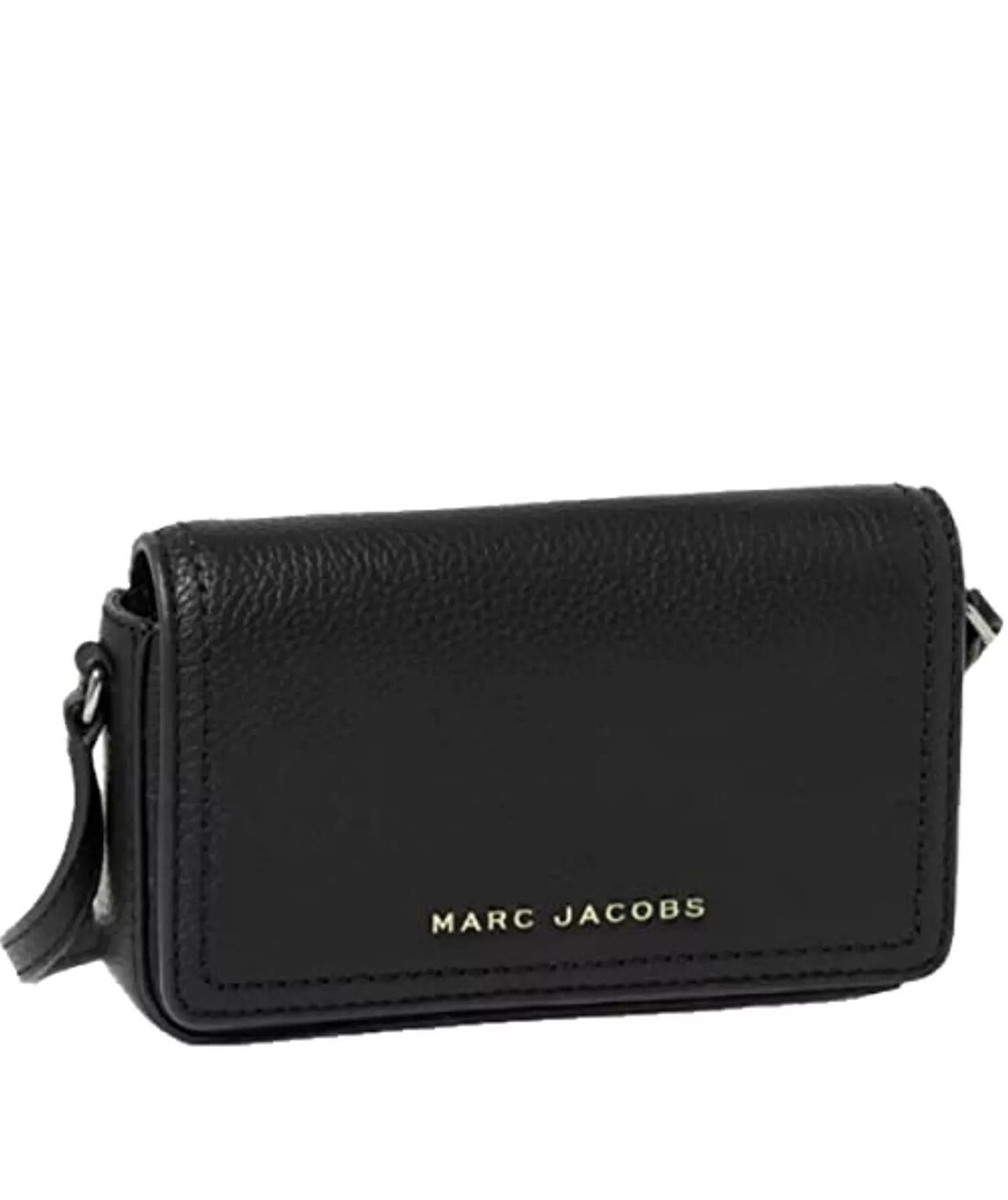 MARC JACOBS H107L01FA21 GROOVE BLACK LEATHER GOLD HARDWARE MINI 