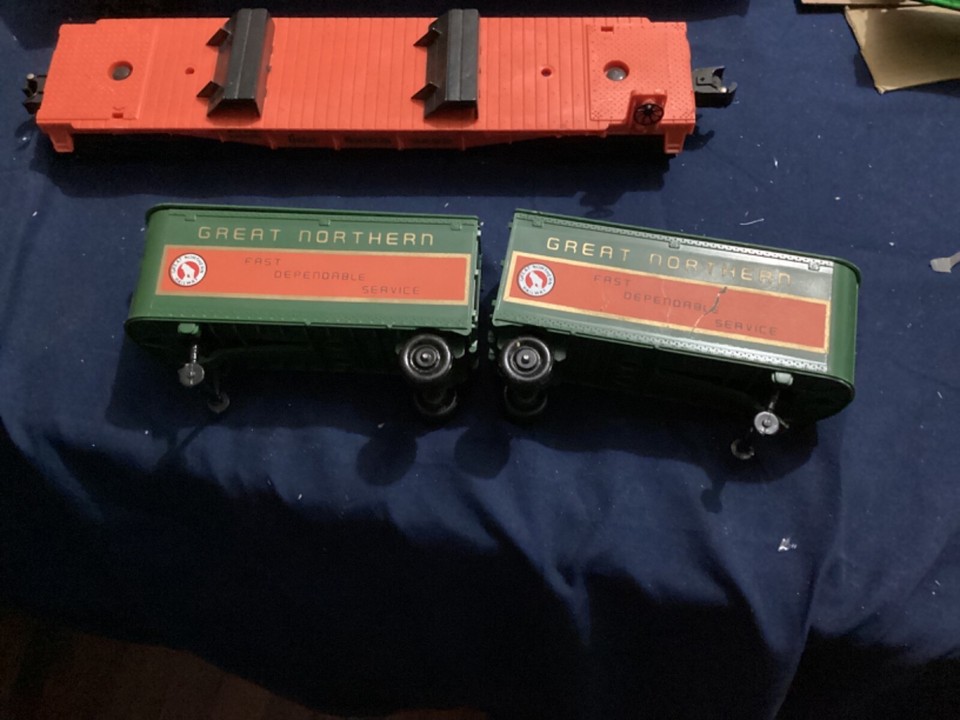 Lionel 69282 Great Northern Piggyback Flat Car with Trailers eBay