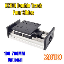 New Four Slider Ball Screw Heavy-duty Double Linear Guide Module 100-700MM GX150