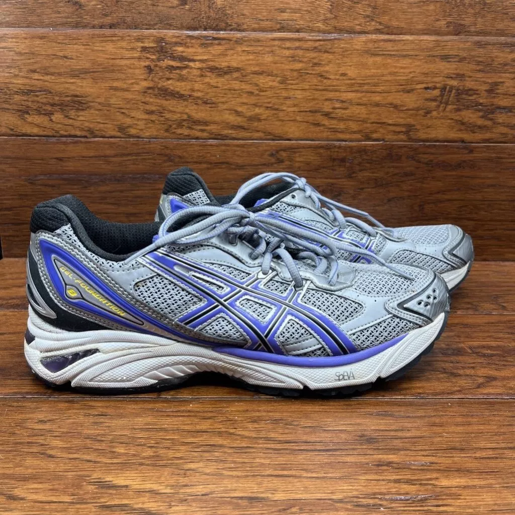 Asics Womens Gel-Foundation 8 Running Metallic Low Top Lace Up | eBay