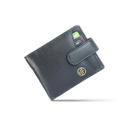 Portefeuille Porte-cartes En Cuir Premium London Leather - Style Trois Plis - Neuf Avec étiquettes