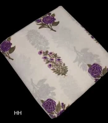 Tela artesanal de costura 100 % algodón india hecha a mano con impresión de b... - Imagen 1 de 3