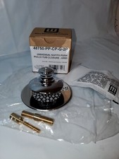 Watco 48750-PP-CP-G-2P Universal NuFit Push Pull Bathtub Stopper & Grid Strainer