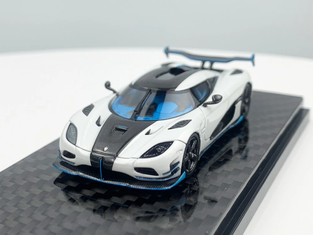 FA 1:64 Scale White Agera RS1 Super Racing Sports Car Model Diecast Resin